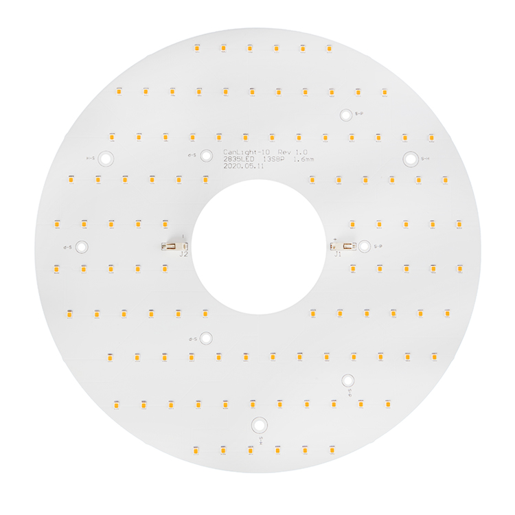 Custom led ring pcb 10 2835 DC led ceiling lamp module round pcb led module for Round High Bay LED Lighting