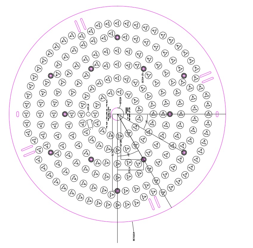 2835 cuircuit mcpcb pcb led module with optical diffuser led lens PCB layout