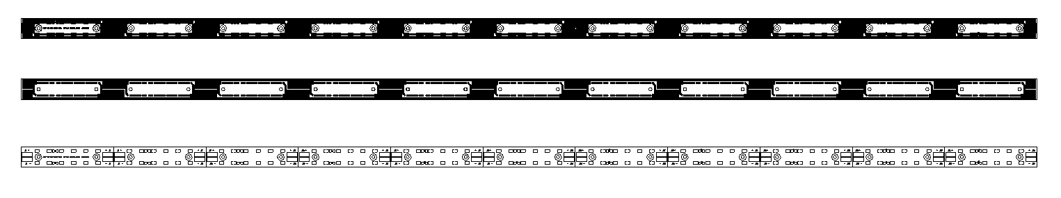 linear led bar 24V led module led rigid strip light PCB layout