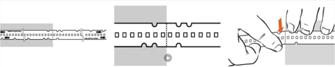 aluminium pcb board for led cuttable, led circuit diagram snapp off, parallel led circuit snap off